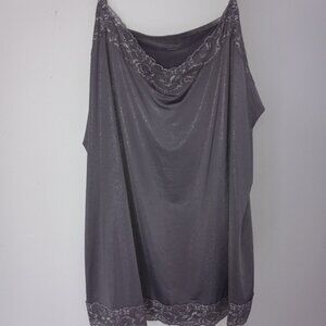 Lane Bryant plus size lace trim shimmer cami